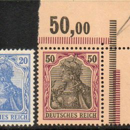 1902 Germania Impero: allegoria della Germania (N°66/75)