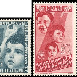 1937 Italia Regno: Colonie Estive (N°406/15+A). s. cpl.