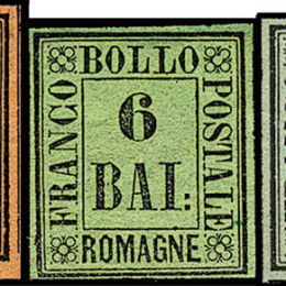 1859 Romagne: l'emissione (N°1/9) s. cpl.