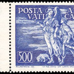 1948 Vaticano: Posta Aerea - Tobia (N°16/147) s. cpl. ben centrata.
