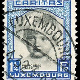 1931 Lussemburgo: effigie della Principessa Alice (N°234/38) s. cpl.