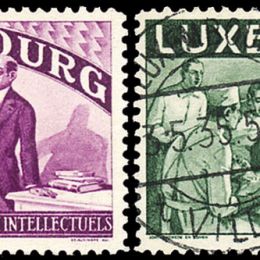 1935 Lussemburgo: soccorso agli intellettuali emigrati (N°259/73) s. cpl.