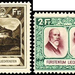 1930 Liechtenstein: soggetti diversi (N°94/107) s. cpl.