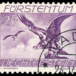 1939 Liechtenstein: Posta Aerea -  volatili diversi (N°17/23) s. cpl.