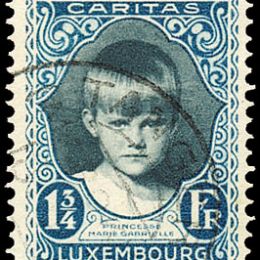 1929 Lussemburgo: effigie della Principessa Maria - Gabriella (N°214/18) s. cpl.