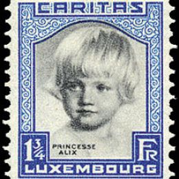 1931 Lussemburgo: caritas - Principessa Alice (N°234/38) s. cpl. SPL