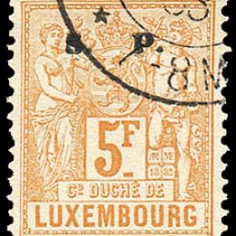 1882 Lussemburgo: Servizi - soprastampati S.P. (N°54/65) s. cpl.