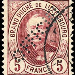 1899 Lussemburgo: Servizi - francobolli perforati "OFFICIEL" (N°82/95) s. cpl.