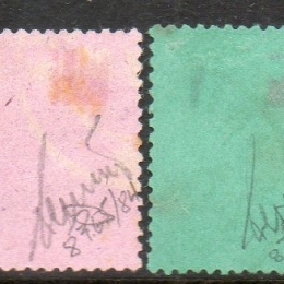 1872 Norvegia:  francobolli di ritorno (N°1/2)